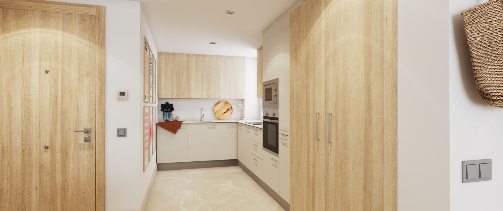 Moderne keuken in nieuwe koopappartementen, Valley Views