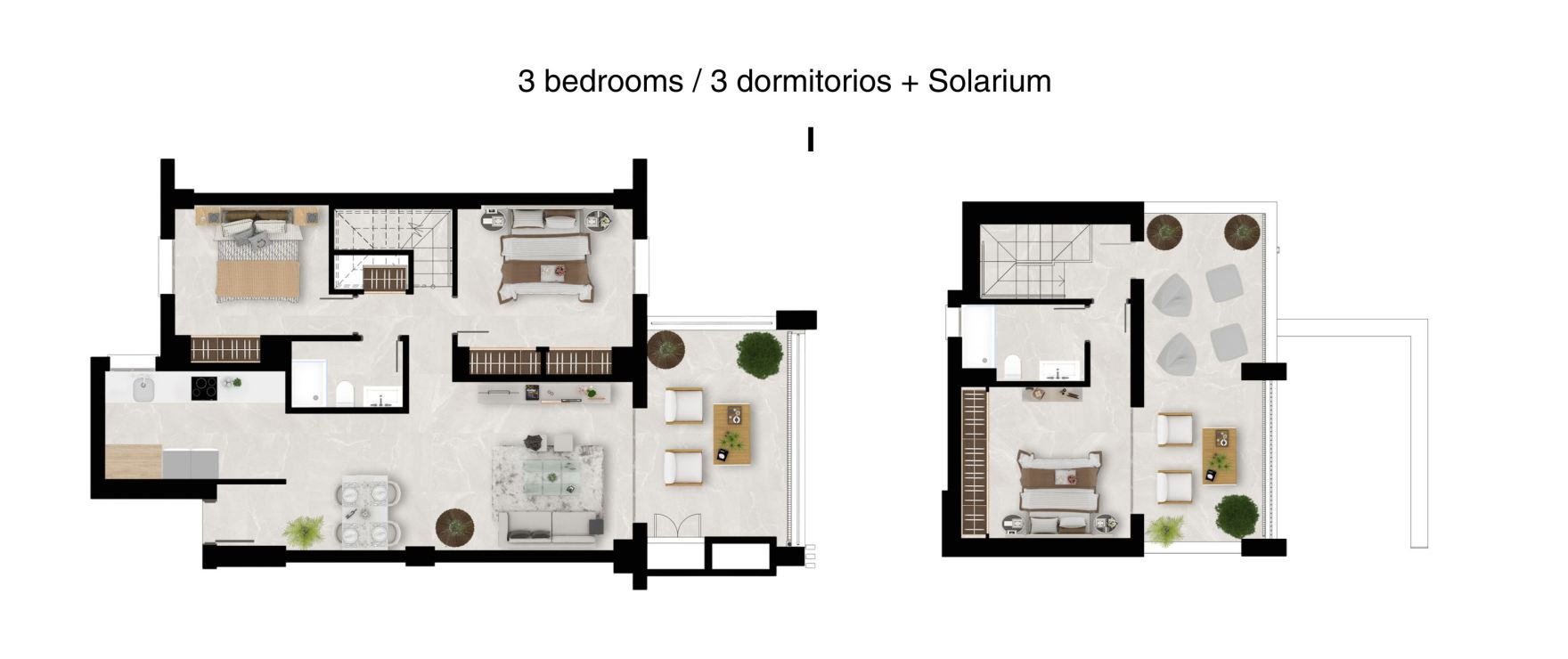 Valley Views, floorplan 3 bedrooms + Solarium Valley Views, floorplan 3 bedrooms + Solarium
