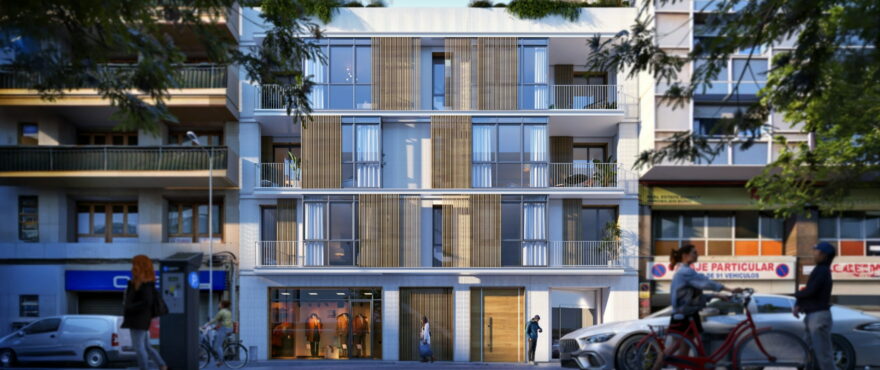 6 Palma, facade of the new apartments for sale in Palma