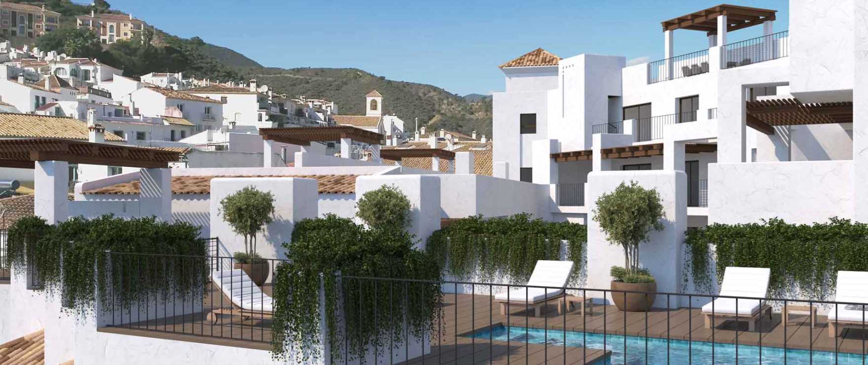 Fuente Lirios, apartamentos con piscina en solarium, Benahavís