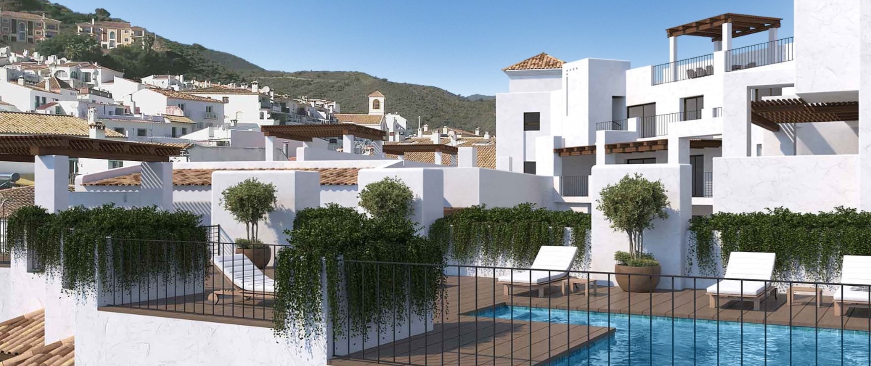 Fuente Lirios, lägenheter med pool på takterrassen, Benahavís