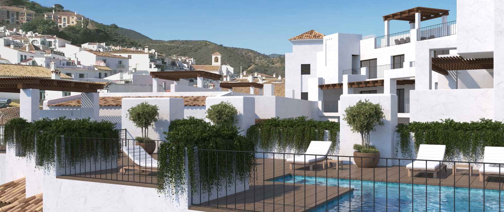 Fuente Lirios, apartments with swimming pool in solarium, Benahavís