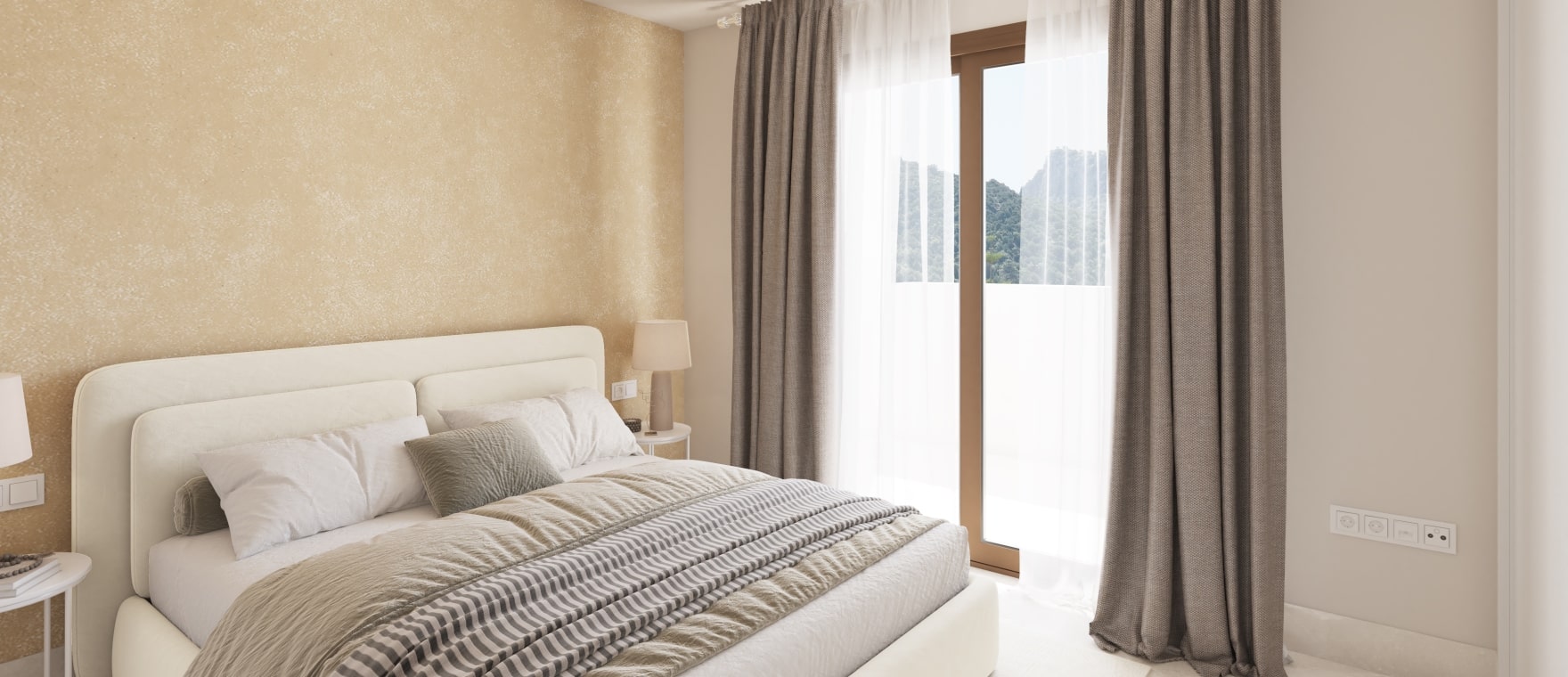 Dormitorio en los apartamentos en venta Fuente Lirios