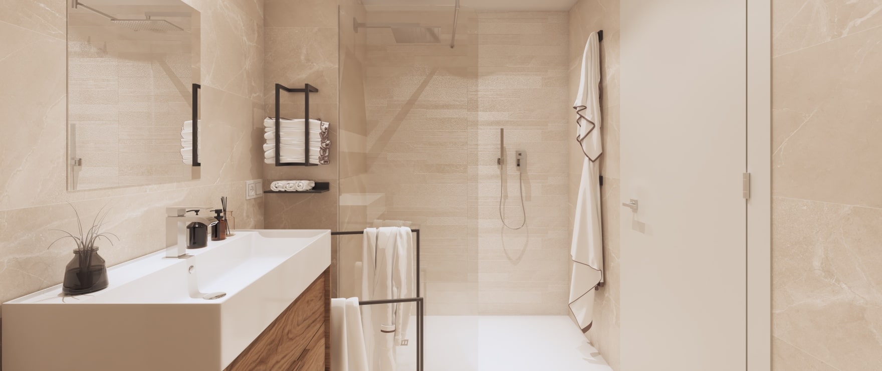 Moderno baño en apartamentos en venta Fuente Lirios