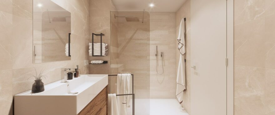 Bedroom at the apartments for sale at Fuente Lirios