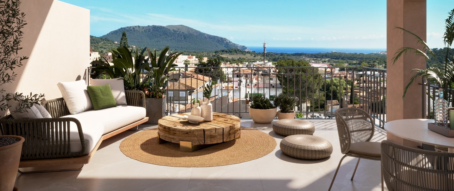 Neue Apartments mit Terrasse und schönem Ausblick