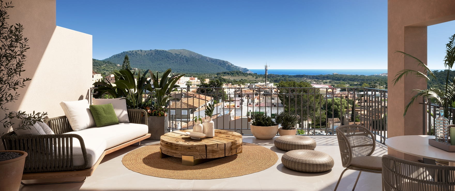 Neue Apartments mit Terrasse und schönem Ausblick