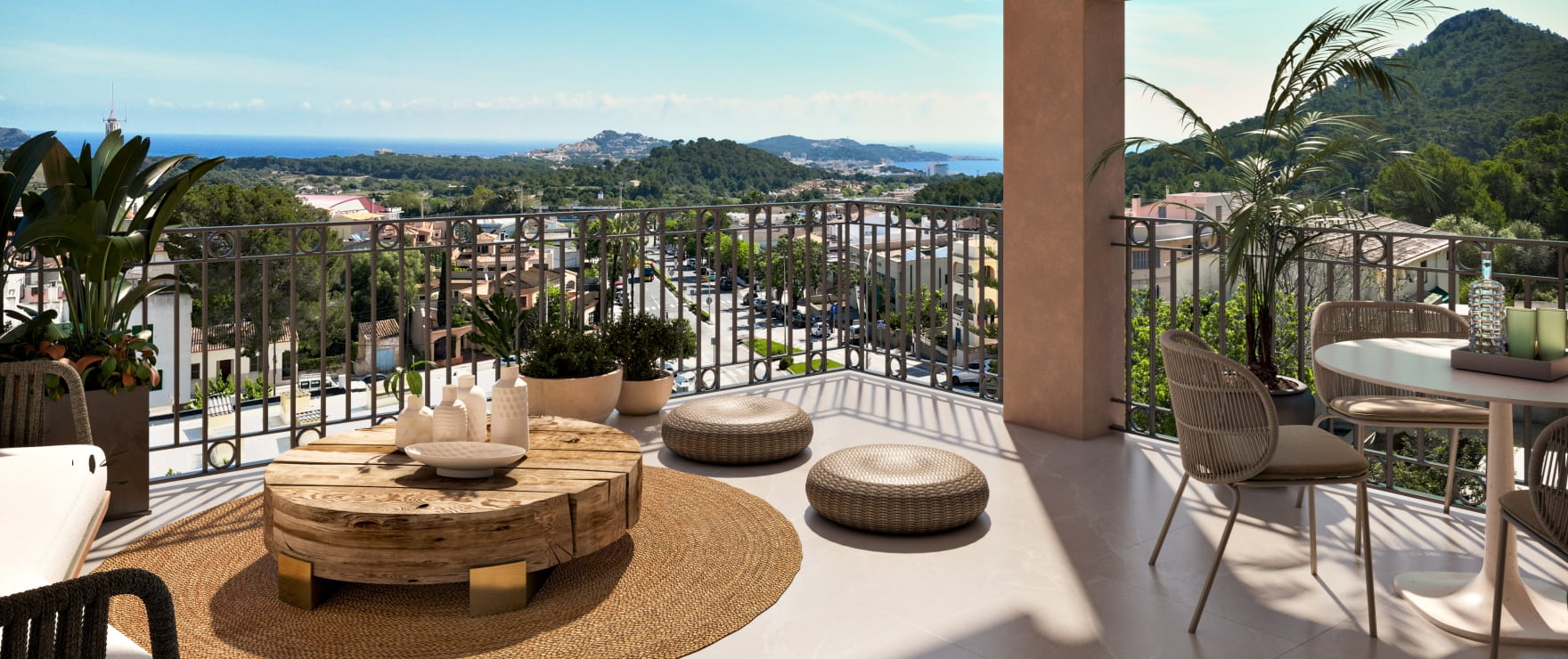 Neue Apartments mit Terrasse und schönem Ausblick