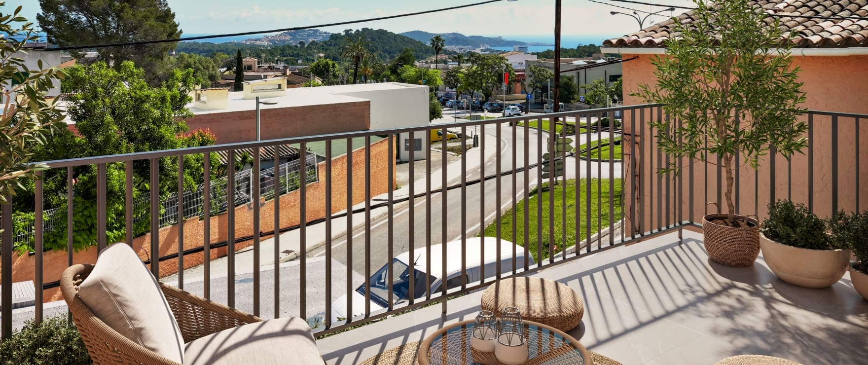 Neue Apartments mit Terrasse und schönem Ausblick