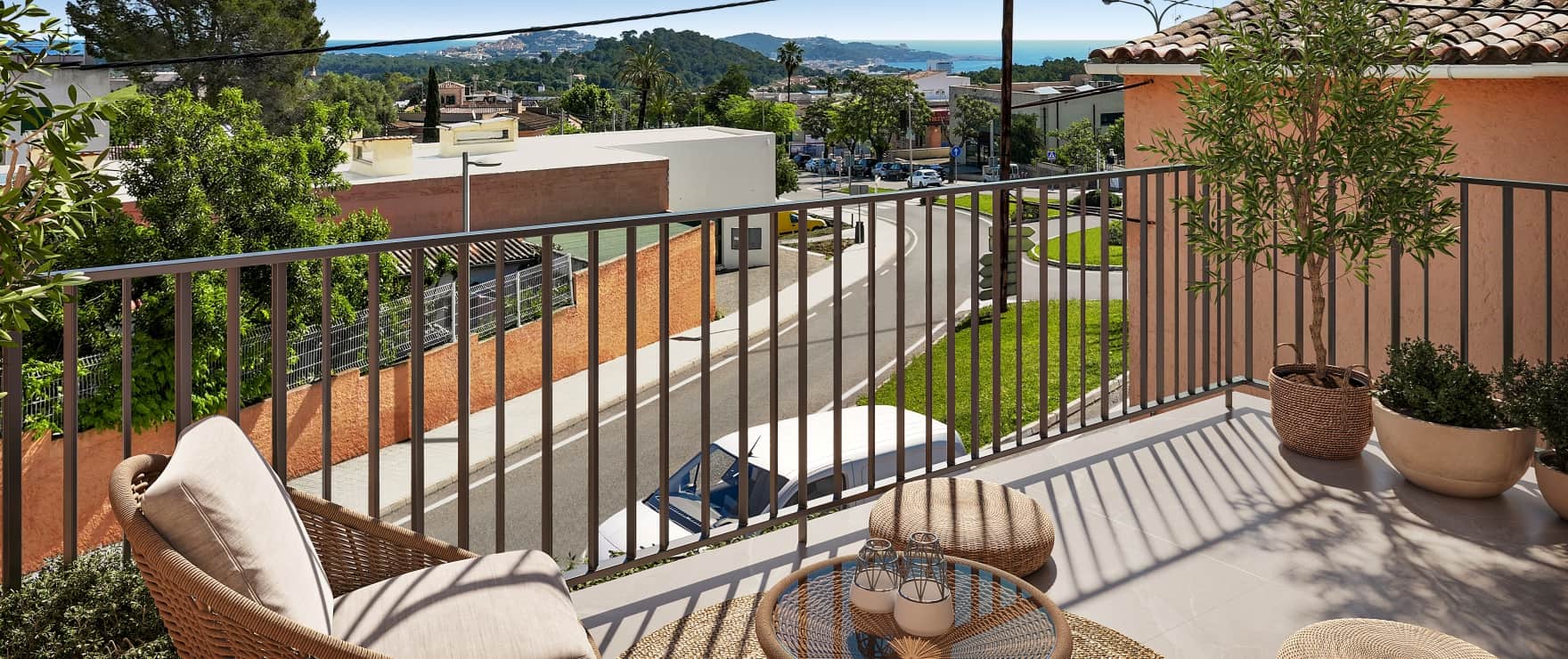 Neue Apartments mit Terrasse und schönem Ausblick