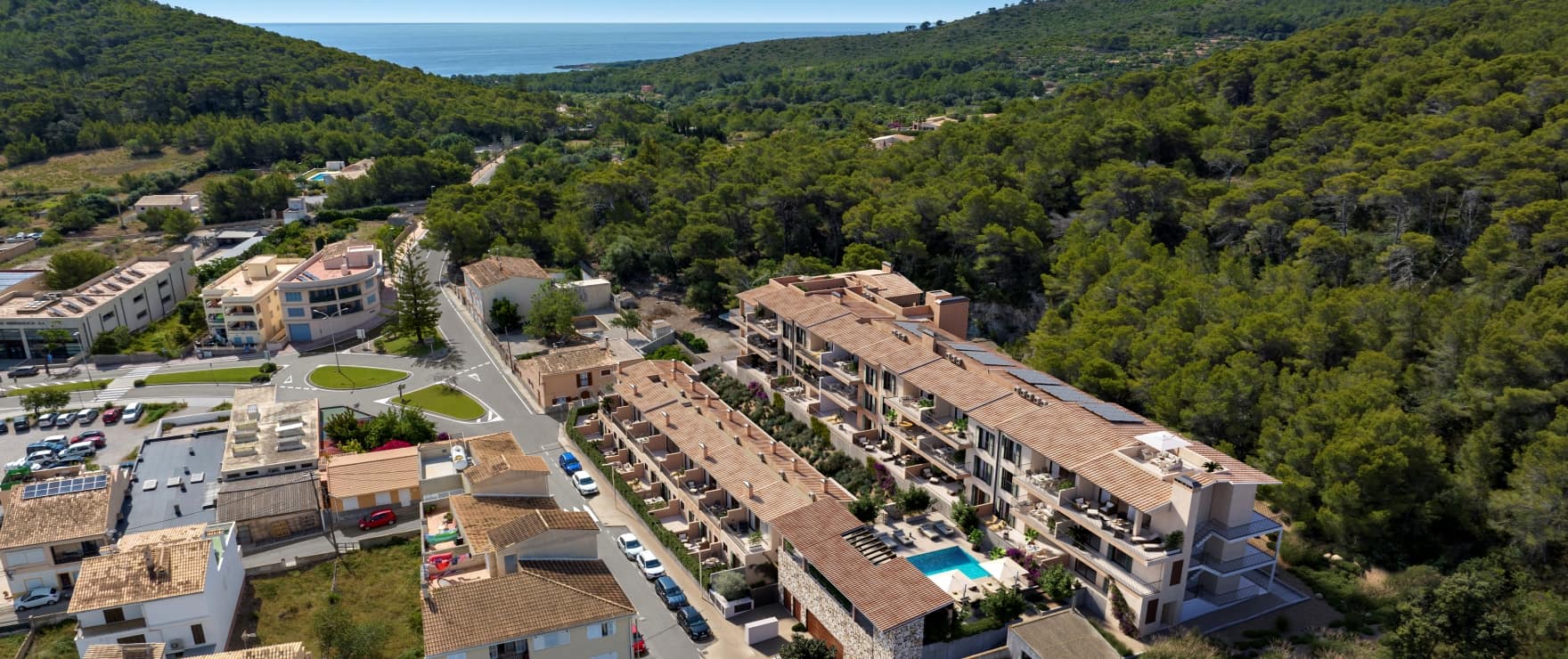 Oliu, Neubau-Apartments und Reihenvillen in Capdepera, Mallorca