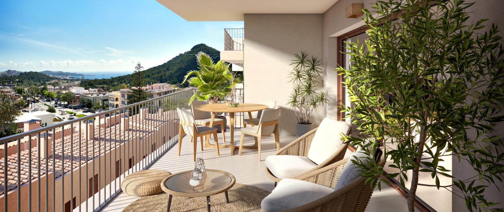 Neue Apartments mit Terrasse und schönem Ausblick