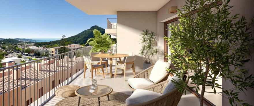 Neue Apartments mit Terrasse und schönem Ausblick