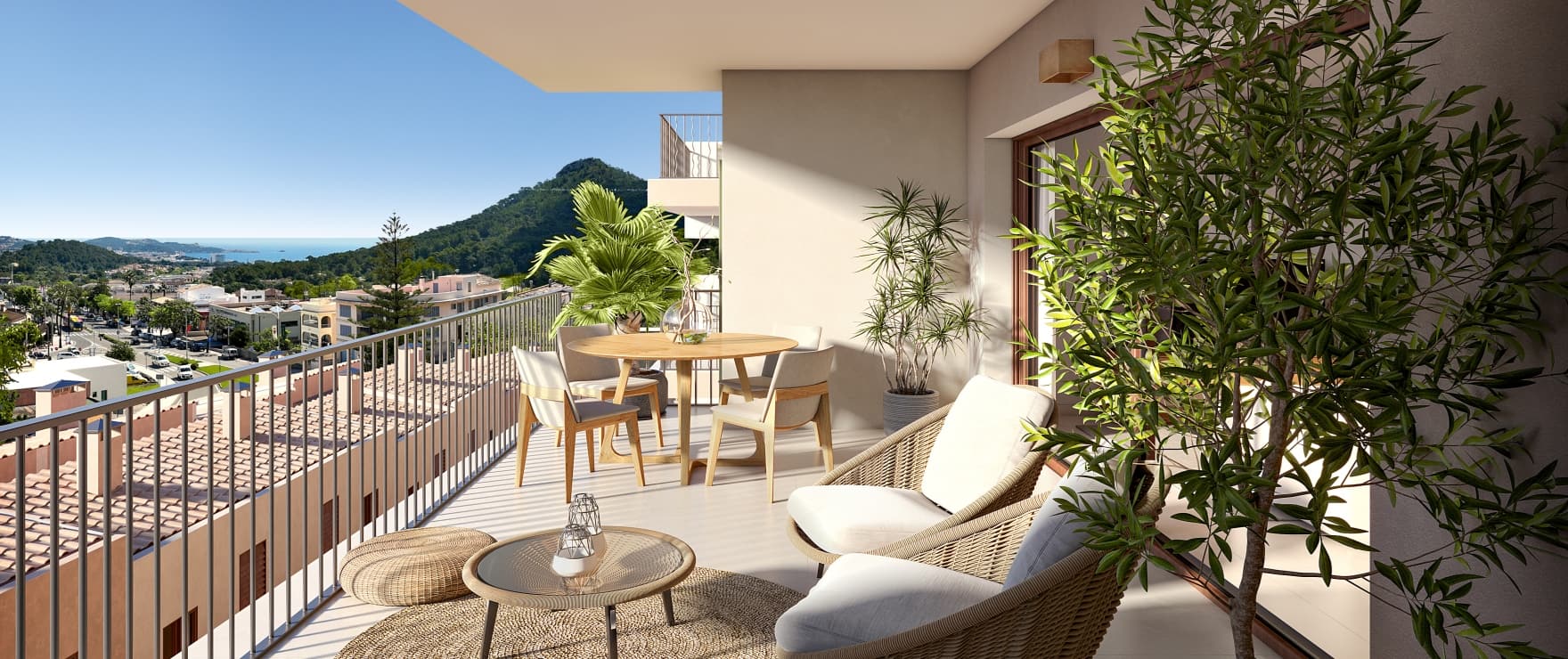Neue Apartments mit Terrasse und schönem Ausblick