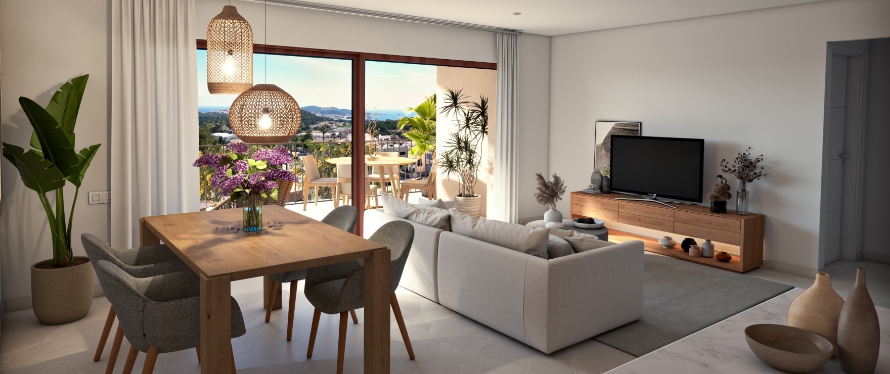 Helles Wohnzimmer