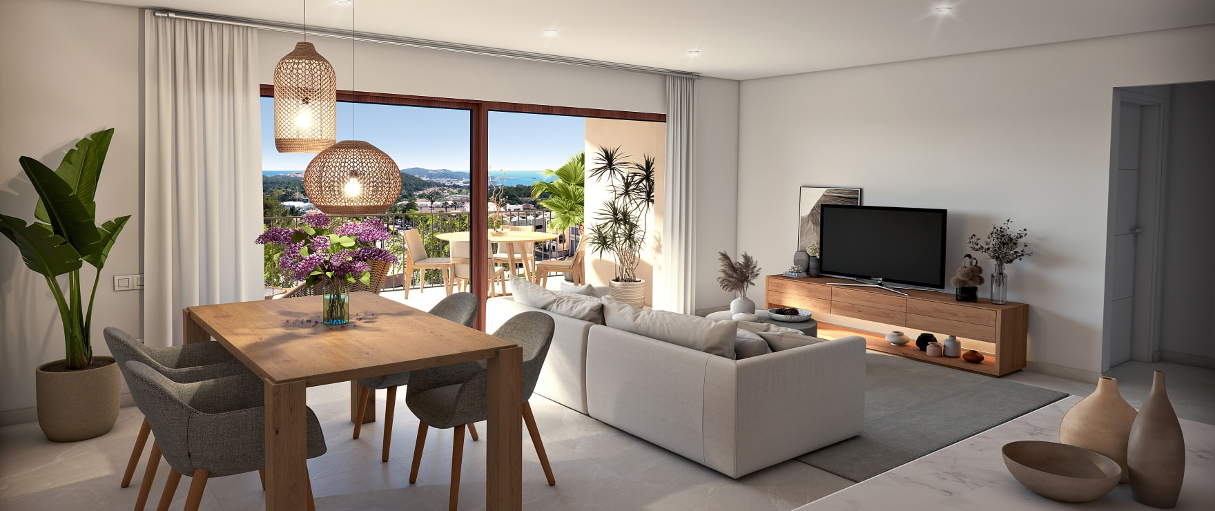 Helles Wohnzimmer