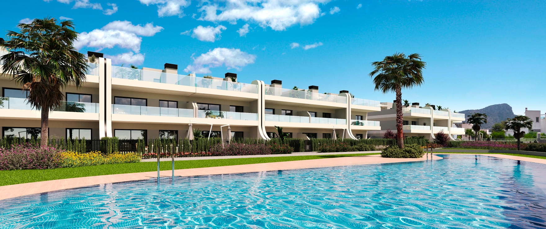 Siena, homes with communal pool and gardens