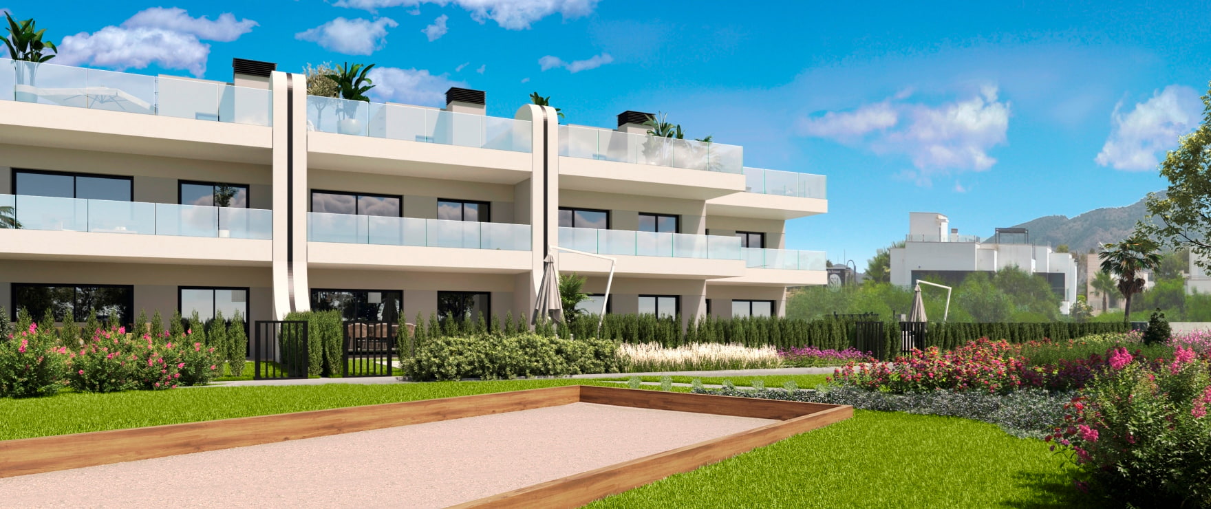 Siena, new development with ample shared spaces