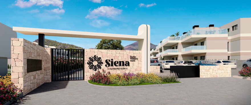 Siena, new development with ample shared spaces