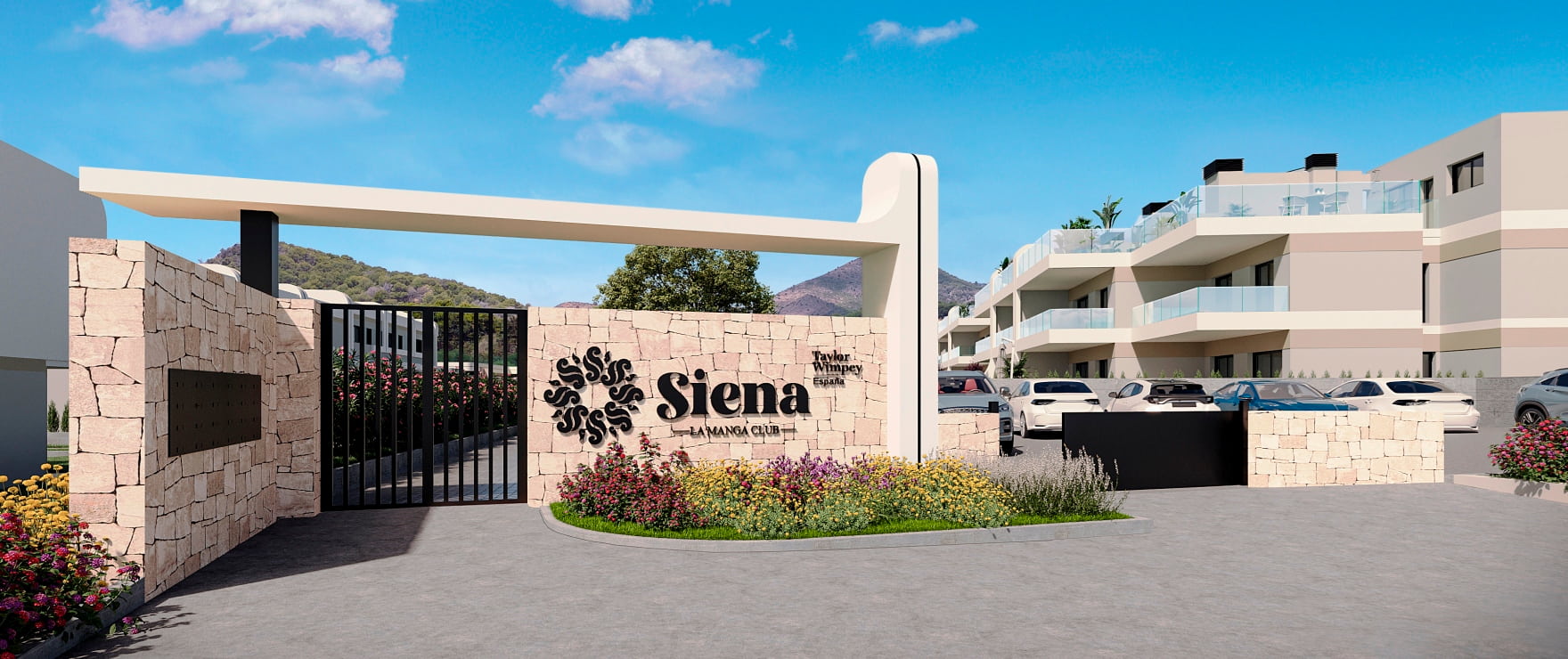 Siena, new development with ample shared spaces