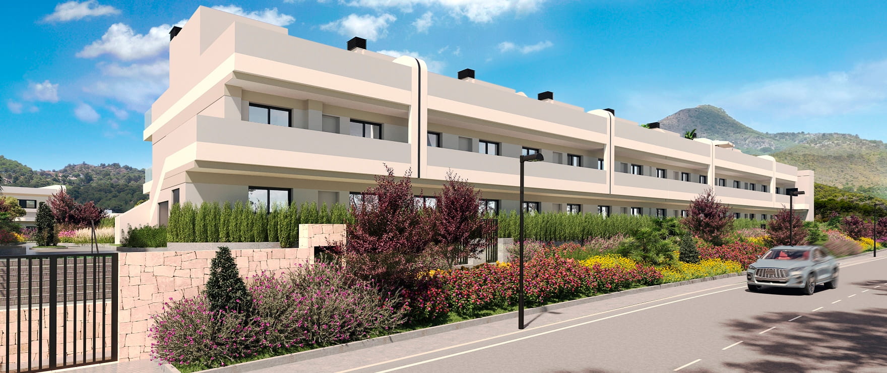 Siena, new development with ample shared spaces