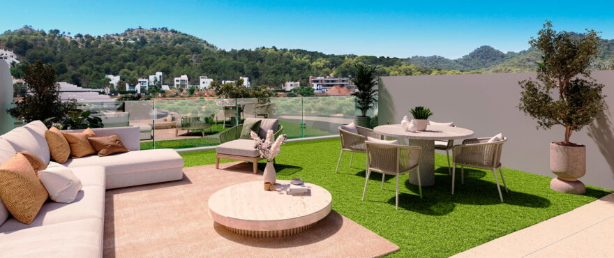 Apartamento con amplias terrazas con vistas