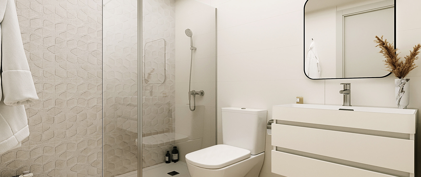 Baño moderno y equipado