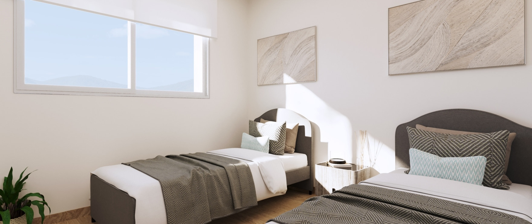 Spacious bedroom at Siena