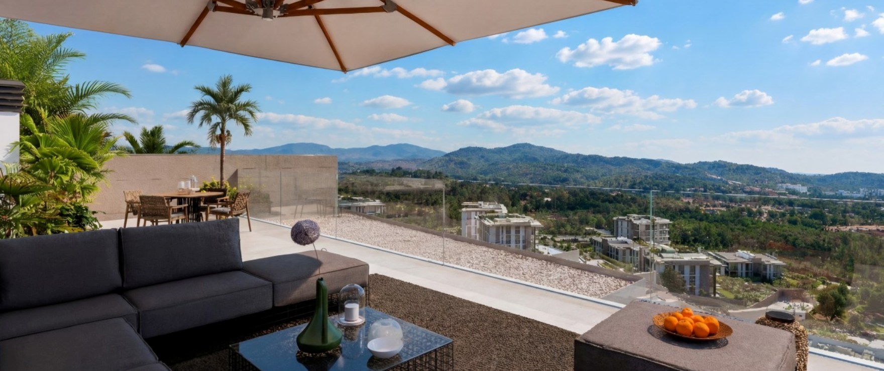 Infinity, penthouse-Wohnungen mit Dachterrasse und spektakulärem Ausblick in Peguera, Mallorca.