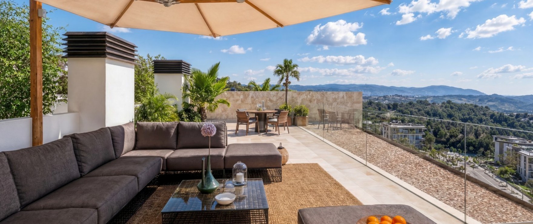 Infinity, penthouse-Wohnungen mit Dachterrasse und spektakulärem Ausblick in Peguera, Mallorca.