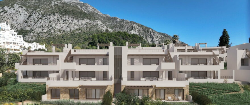Almazara Gardens: New apartments with terraces and panoramic views.