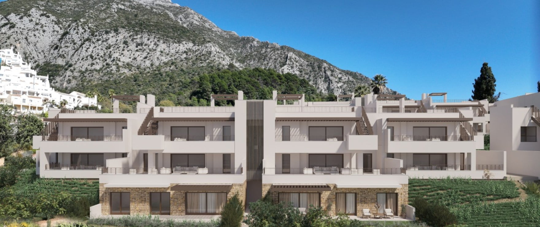 Almazara Gardens: nieuwbouwappartementen, penthouseappartementen met dakterras in Istán - Marbella