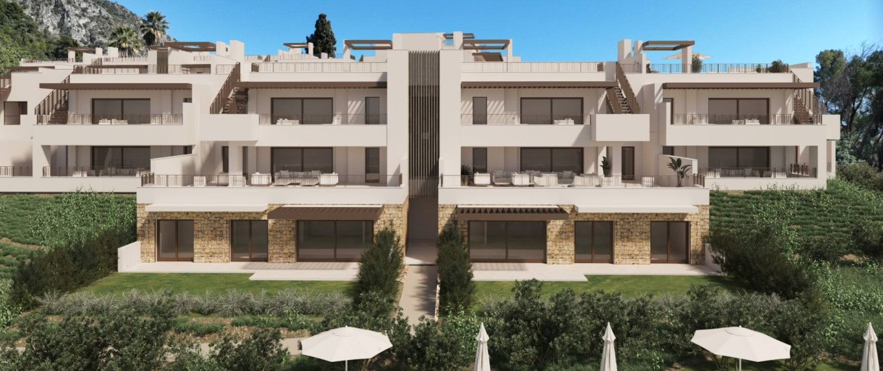 Almazara Gardens, Istán: Nuevos apartamentos, áticos con solarium en Nueva Andalucía.