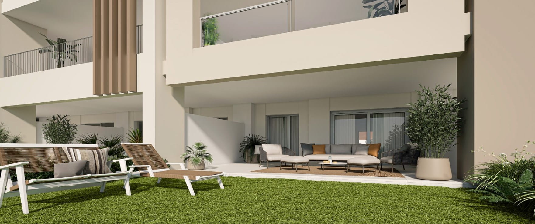 Nouveaux appartements avec vue et terrasse.