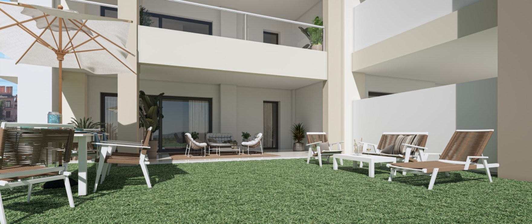 Nouveaux appartements avec vue et terrasse.