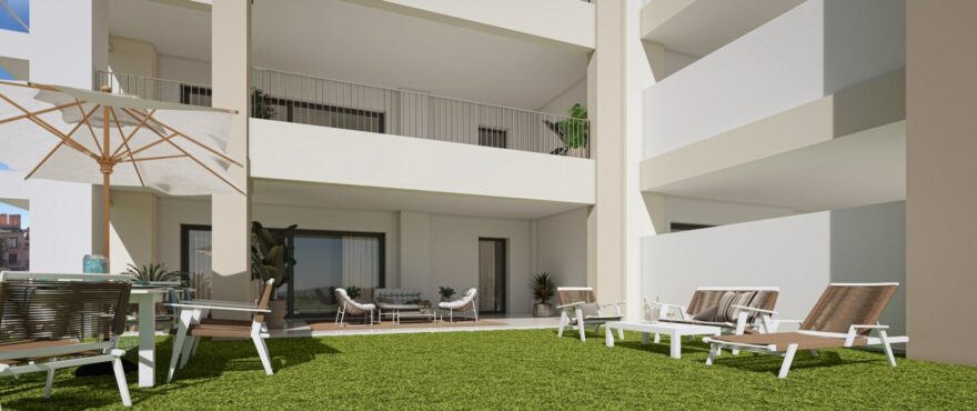 New apartments with terraces. Ground floor.