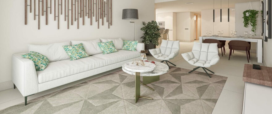 Bright and spacious living room.