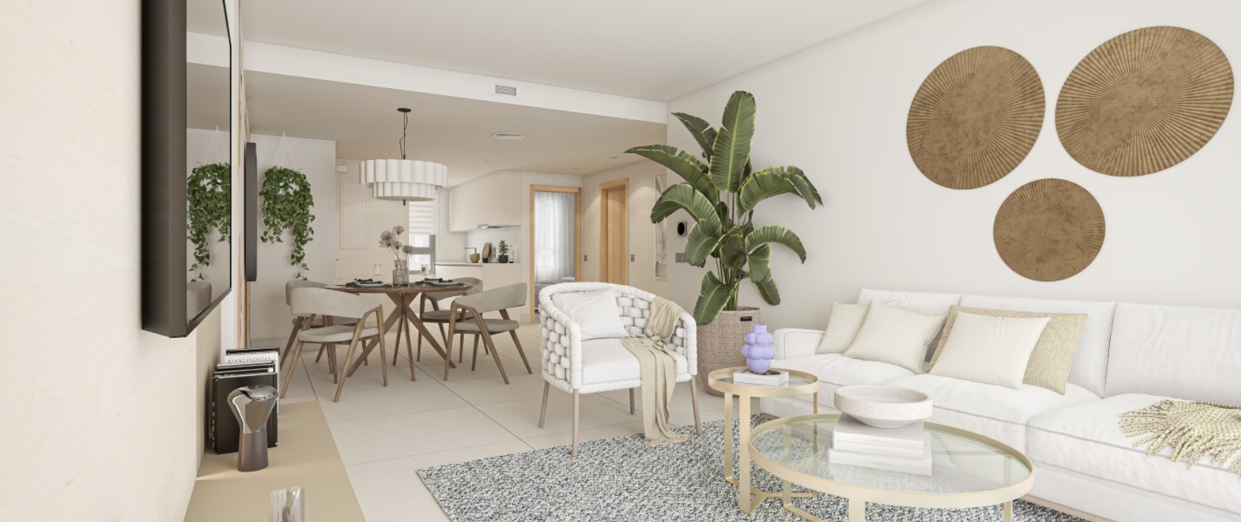 Grand Bay, Manilva: Ruime en lichte woonkamer.