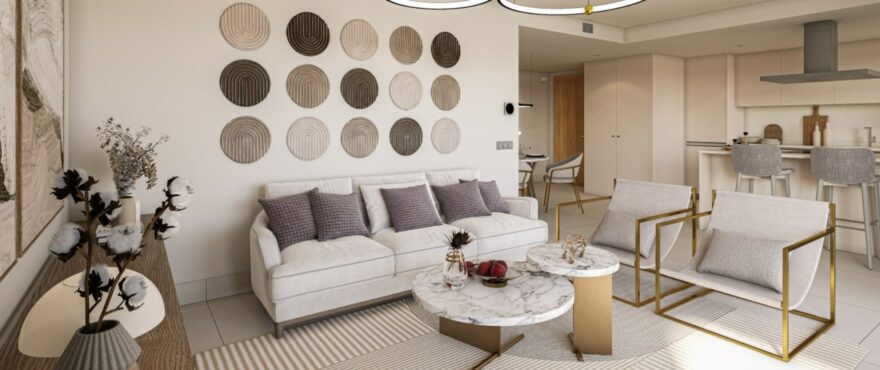 Bright and spacious living room.