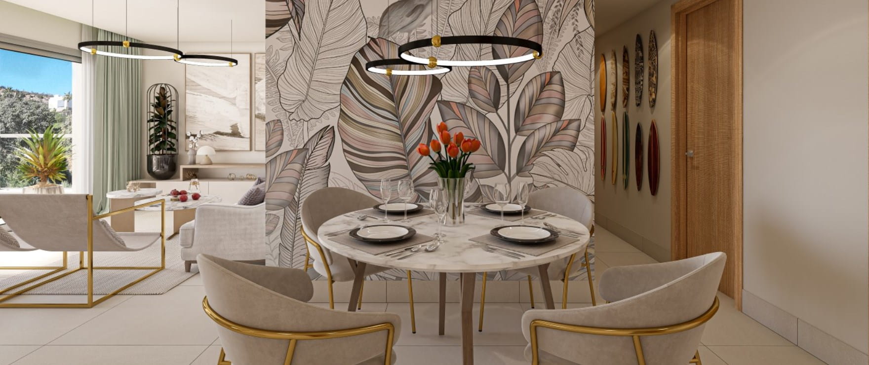 Grand Bay, Manilva: Grand salon lumineux.