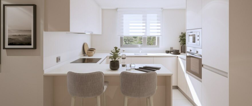 Grand Bay: Cocina equipada e integrada en el salón.