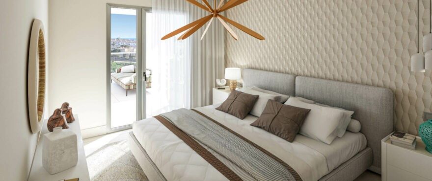 Bright double bedroom.