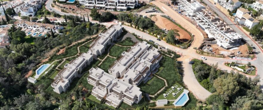 Almazara Gardens: Aerial view of the area.