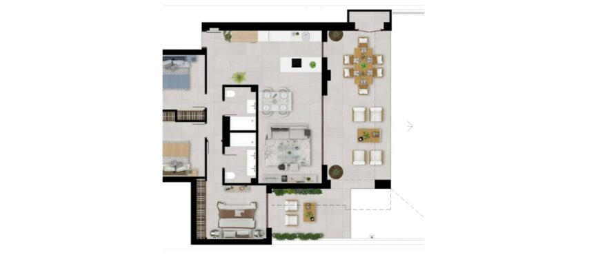 Almazara Gardens: Floorplan 3 bedrooms.