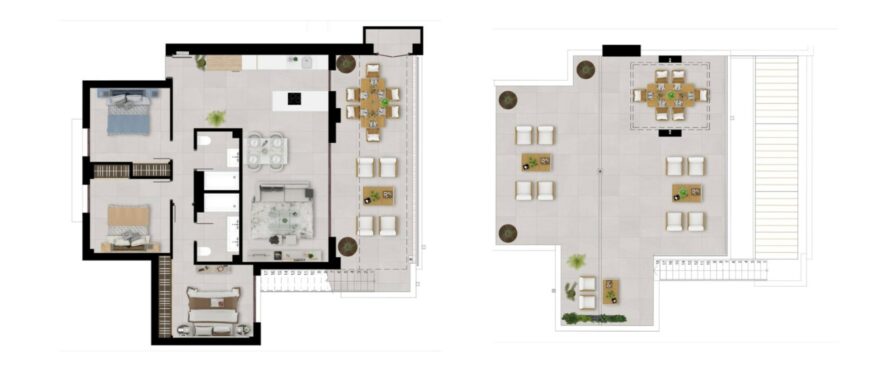 Almazara gardens: Penthouse floorplan.