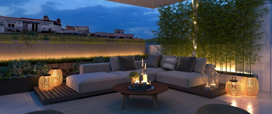 COR 39: Apartments with private terraces in Palma centre.