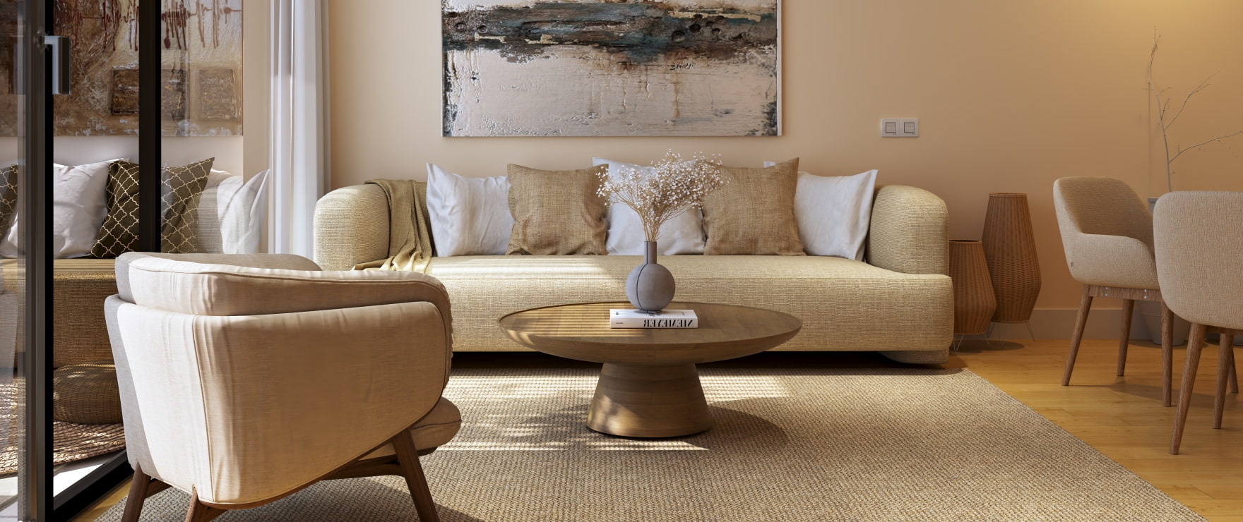 COR 39: Amplio salón luminoso con cocina integrada. COR 39: Amplio salón luminoso con cocina integrada.