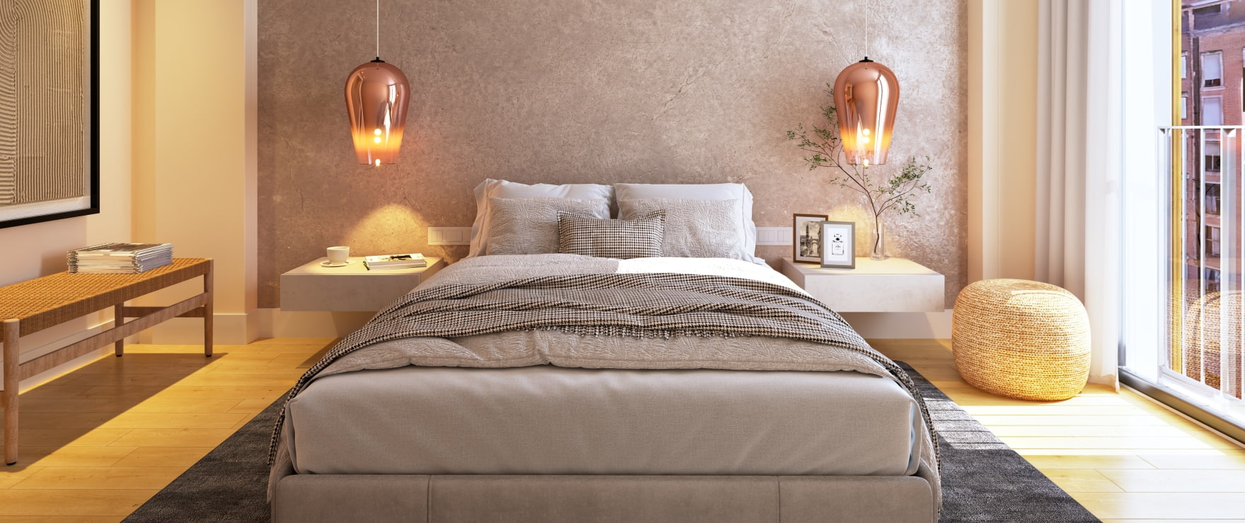 COR 39: Bright double bedroom. COR 39: Bright double bedroom.