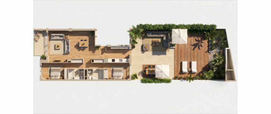 COR 39, floorplan 2 bedroom penthouse