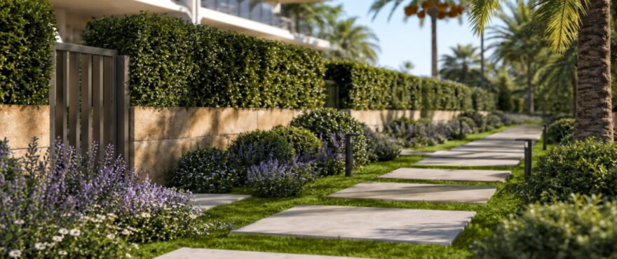 Las Palmeras: Communal areas with a swimming pool and landscaped gardens.